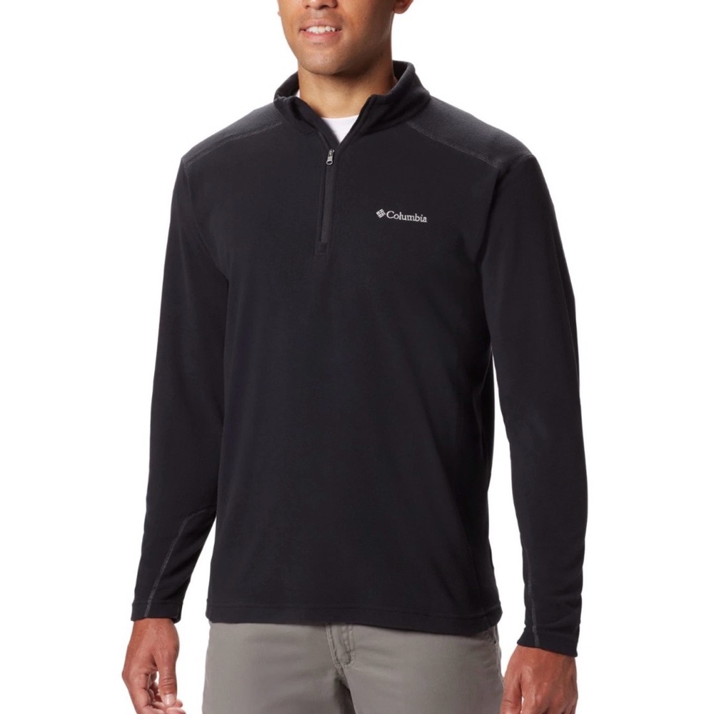 Columbia Black Quarter-Zip Performance Fleece Pullover